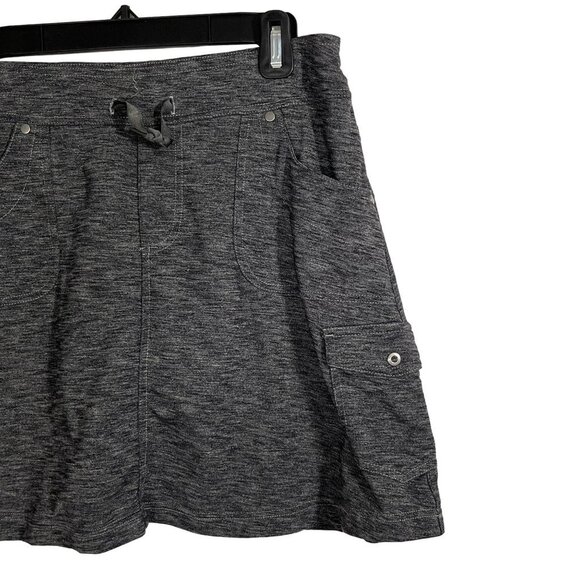 Kuhl Mova Knit Skort Space Dye Gray 5 Pocket Elastic Waist Size Small - Picture 3 of 10